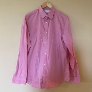 Calvin Klein Infinite Cool Pink Button-Up Shirt